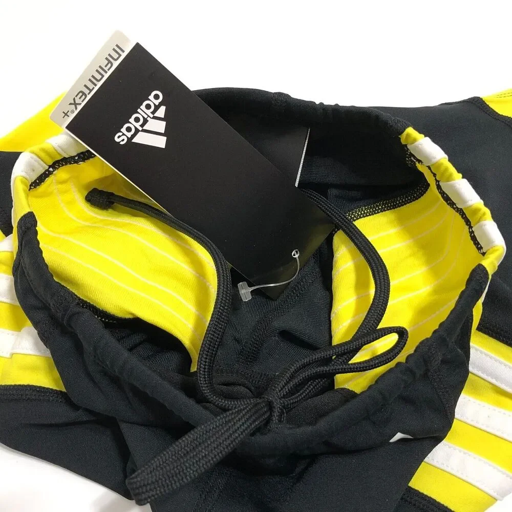 Adidas Solid Splice Infinitex Swim Jammer 3 Stripes Kids Boys Youth 22
